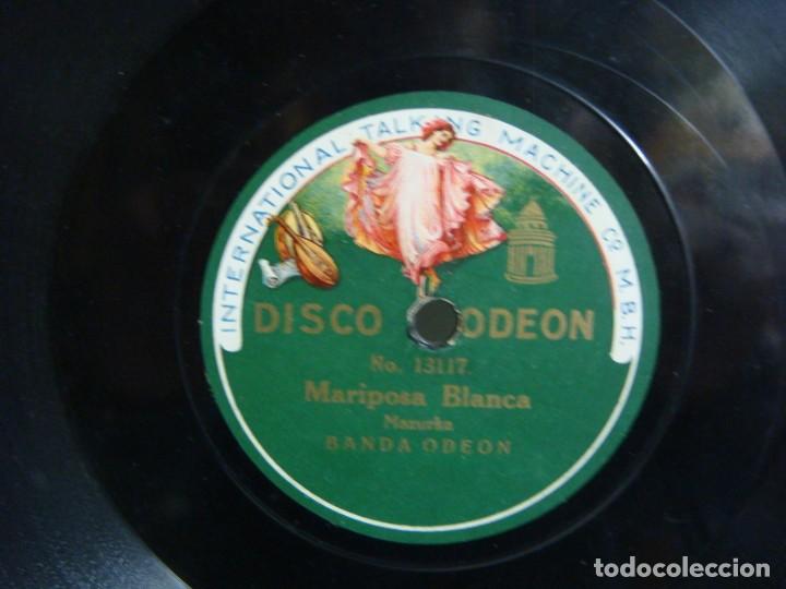 Discos de pizarra: DISCO DE PIZARRA ODEON BANDA ODEON MARIPOSA BLANCA (&) - Foto 1