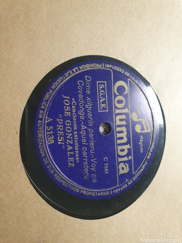Discos de pizarra: 78 rpm Folklore Asturiano - Foto 2