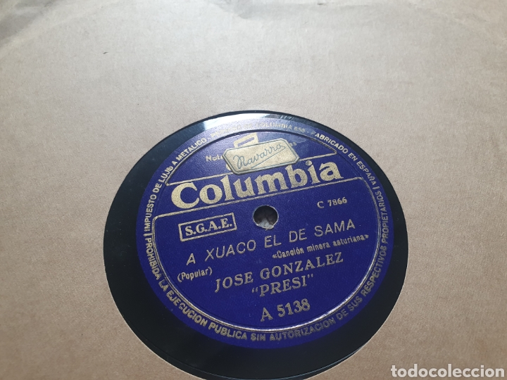 Discos de pizarra: 78 rpm Folklore Asturiano - Foto 1