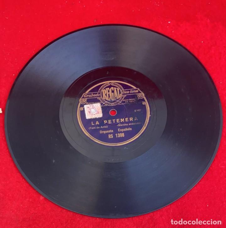 Discos de pizarra: DISCO PIZARRA LA PETENERA - HIMNO DE LA EXPOSICON DE SEVILLA REGAL - Foto 2