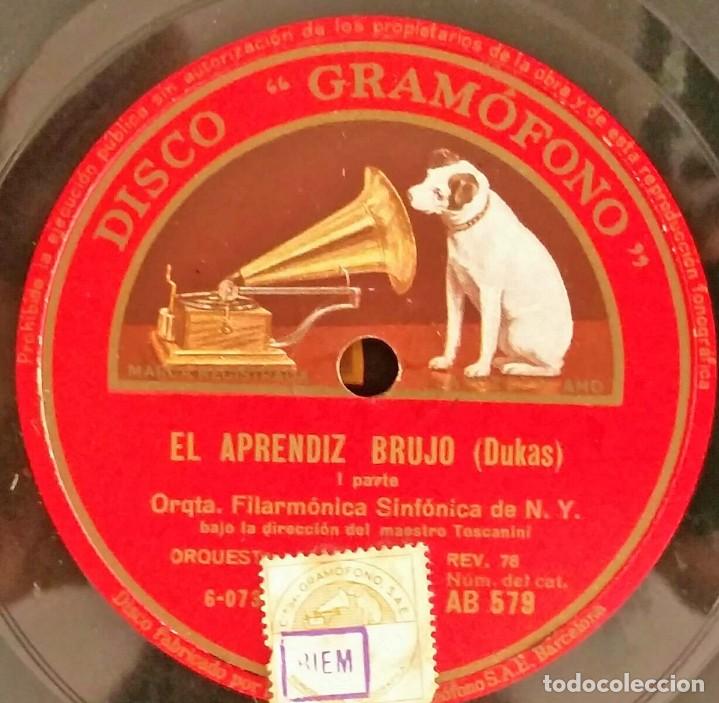 Discos de pizarra: DISCO PIZARRA EL APRENDIZ DE BRUJO - Foto 2