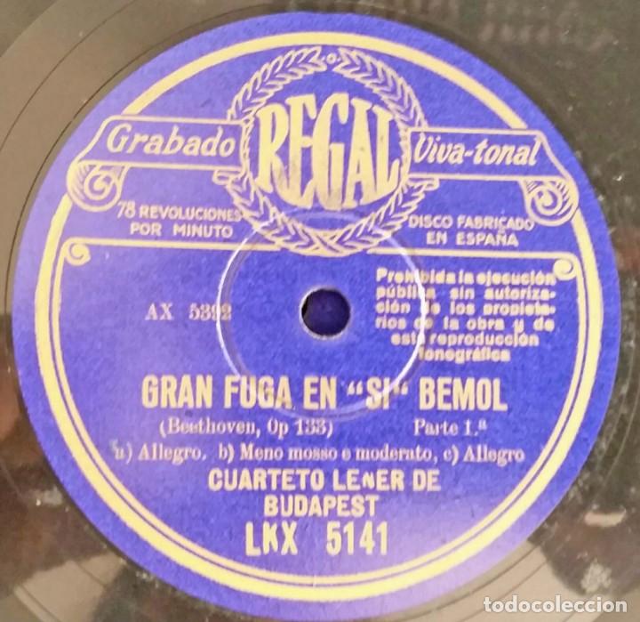 Discos de pizarra: DISCO PIZARRA GRAN FUGA EN SI BEMOL. - Foto 2