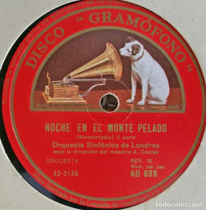 Discos de pizarra: DISCO PIZARRA NOCHE EN EL MONTE PELADO - Foto 1