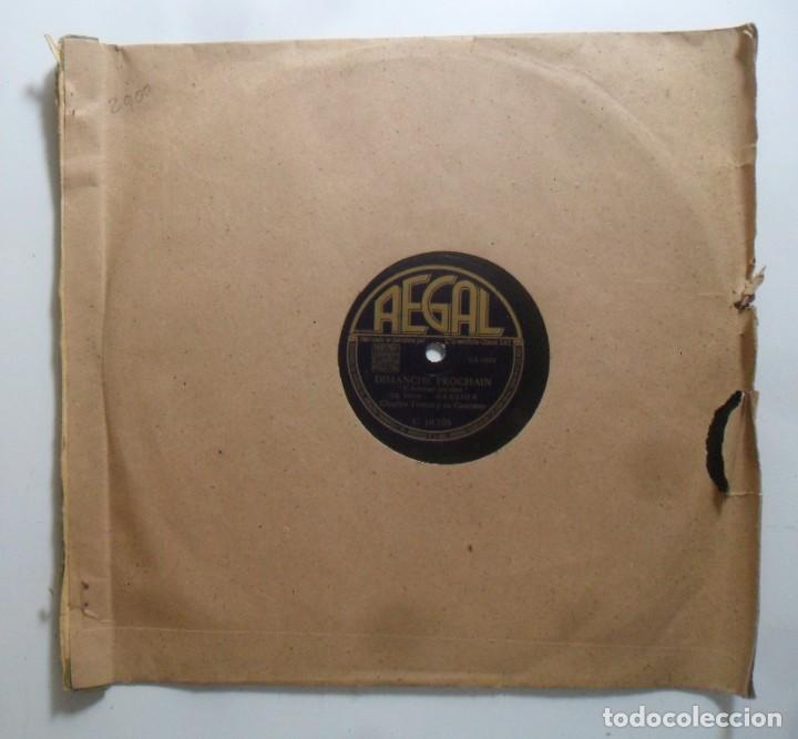 Discos de pizarra: DIMANCHE PROCHAIN / L AME DES POETES - CHARLES TRENET - Foto 1