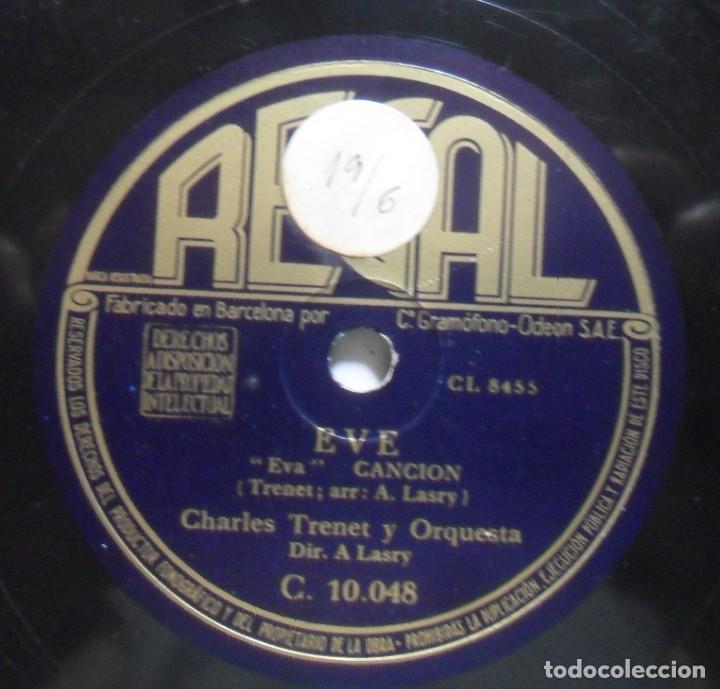 Discos de pizarra: FRANCE DIMANCHE / EVE - CHARLES TRENET - Foto 3