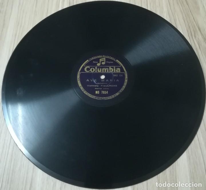 Discos de pizarra: Viol&iacute;n. FIGUEROAS. Ave Maria de Schubert Acomp. Piano - Foto 5