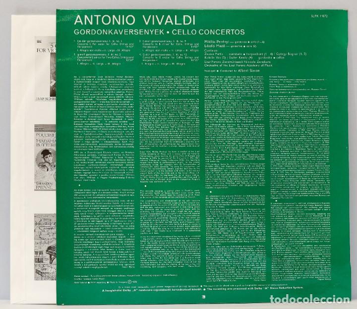 Discos de pizarra: LP. VIVALDI. PERENYI. CELLO CONCERTI - Foto 2