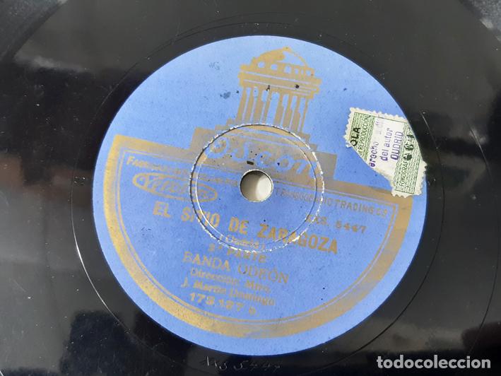 Discos de pizarra: DISCO DE PIZARRA ODEON DE EL SITIO DE ZARAGOZA. USADO - Foto 3
