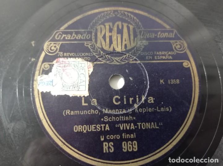 Discos de pizarra: disco gram&oacute;fono regal las cari&ntilde;osas original no copia. Ref.auto - Foto 3