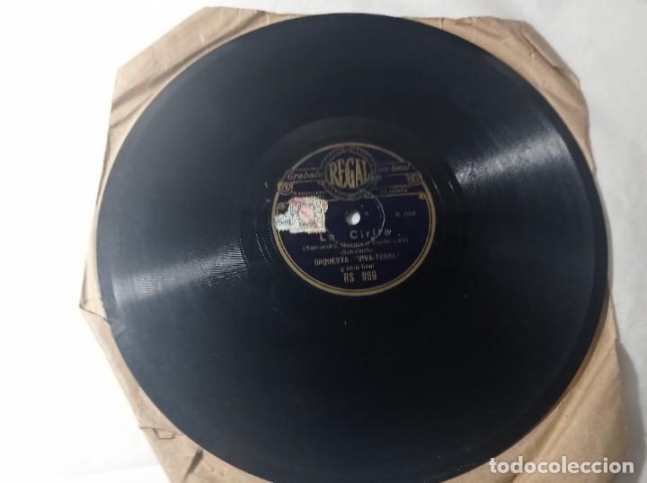 Discos de pizarra: disco gram&oacute;fono regal las cari&ntilde;osas original no copia. Ref.auto - Foto 4