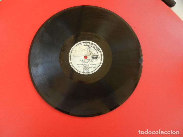 Discos de pizarra: LA VOZ DE SU AMO - BERNARD HILDA - CERCA DE TI/ES USTED - GRAMOFONO ODEON. - Foto 4