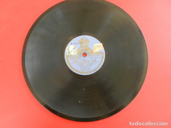 Discos de pizarra: BANDA ODEON PASODOBLES - VEN, CIRILA, VEN/CORAZ&Oacute;N GITANO - ODEON. - Foto 2