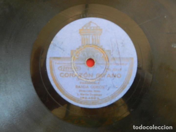 Discos de pizarra: BANDA ODEON PASODOBLES - VEN, CIRILA, VEN/CORAZ&Oacute;N GITANO - ODEON. - Foto 1