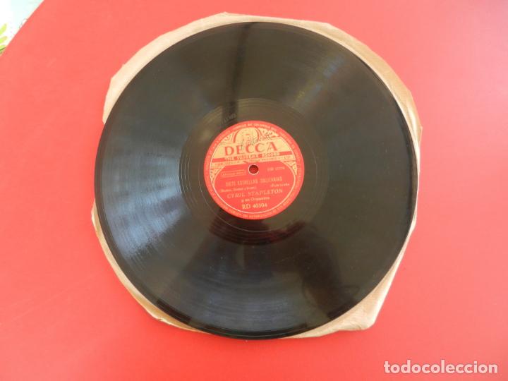 Discos de pizarra: CYRIL STAPLETON Y SU ORQUESTA - PERDONAME/SIETE ESTRELLAS SOLITARIAS - DECCA. - Foto 3