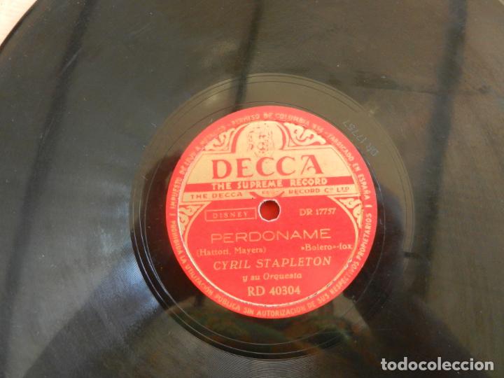 Discos de pizarra: CYRIL STAPLETON Y SU ORQUESTA - PERDONAME/SIETE ESTRELLAS SOLITARIAS - DECCA. - Foto 1