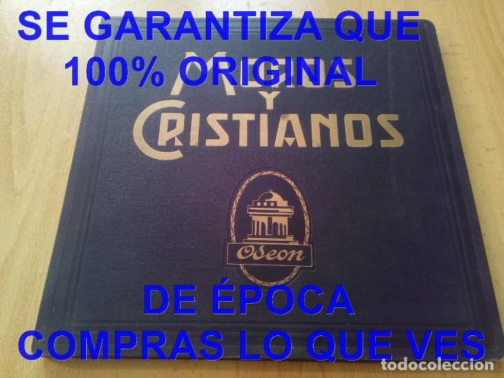 Discos de pizarra: MOROS Y CRISTIANOS ALBUM CON 3 DISCOS DE PIZARRA - Foto 1