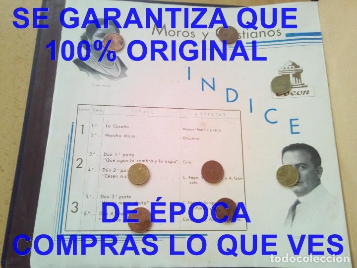 Discos de pizarra: MOROS Y CRISTIANOS ALBUM CON 3 DISCOS DE PIZARRA - Foto 4