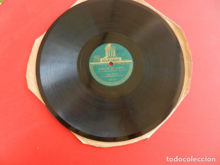 Discos de pizarra: PEPE BLANCO CON ORQUESTA - PORQUE TE QUIERO/EL ESQUILAOR - ODEON. - Foto 2
