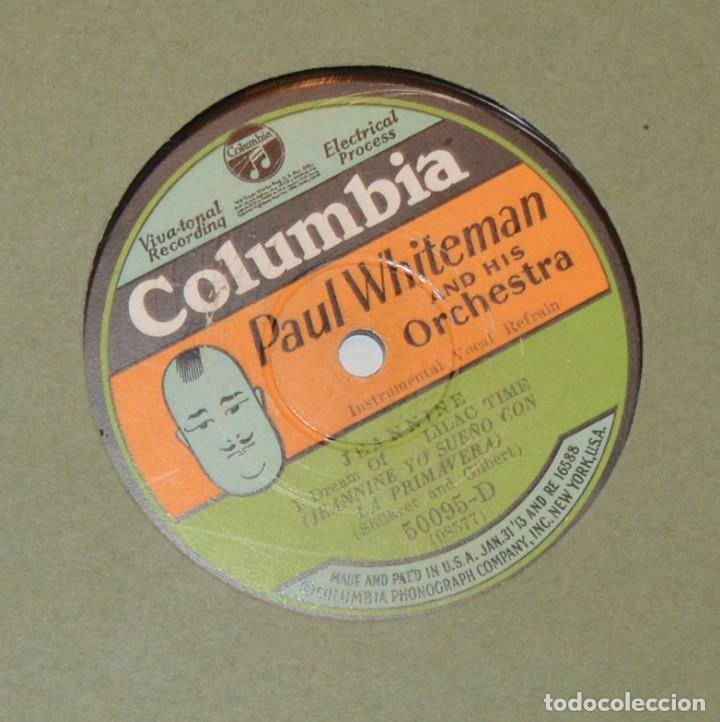 Discos de pizarra: PAUL WHITEMAN - JEANNINE / GIPSY - COLUMBIA - Foto 1