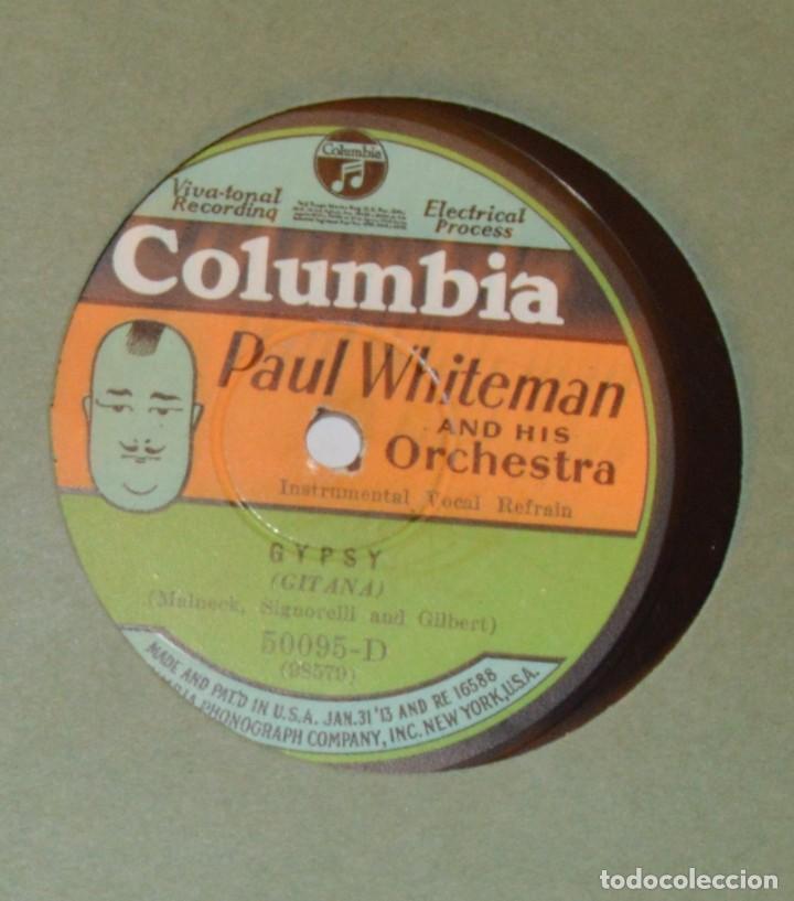Discos de pizarra: PAUL WHITEMAN - JEANNINE / GIPSY - COLUMBIA - Foto 3