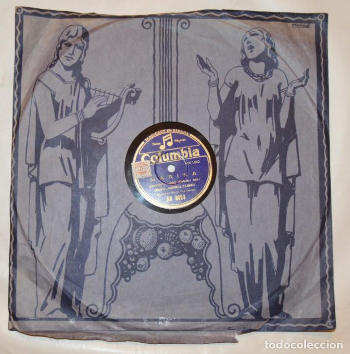 Discos de pizarra: MARINA - ORQUESTA SINF&Oacute;NICA COLUMBIA - COLUMBIA - Foto 1
