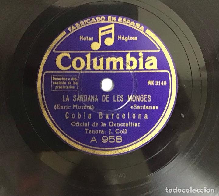 Discos de pizarra: PROCESSO DE SANT BARTOMEU-SARDANA DE LES MONGES, COBLA BARCELONA - Foto 2