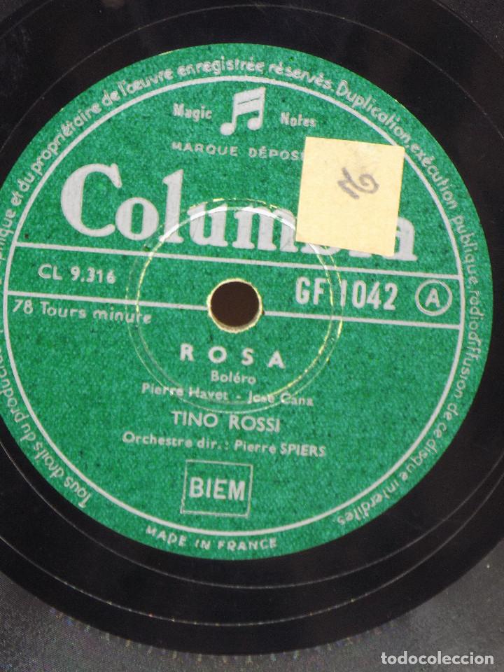 Discos de pizarra: ROSA- BOLERO TINO ROSSI - Foto 2