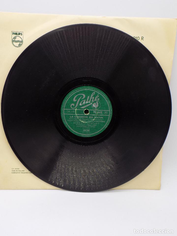 Discos de pizarra: LA CHANSON DU MATIN GEORGE GUETARY - Foto 1