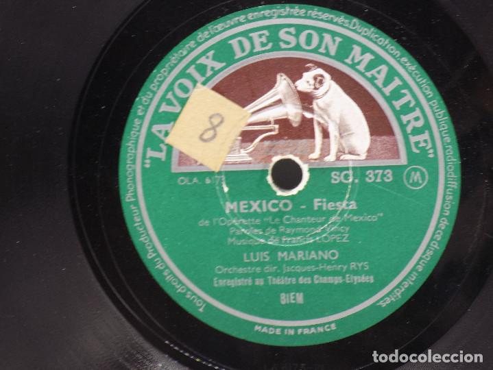 Discos de pizarra: MEXICO FIESTA- LUIS MARIANO - Foto 1