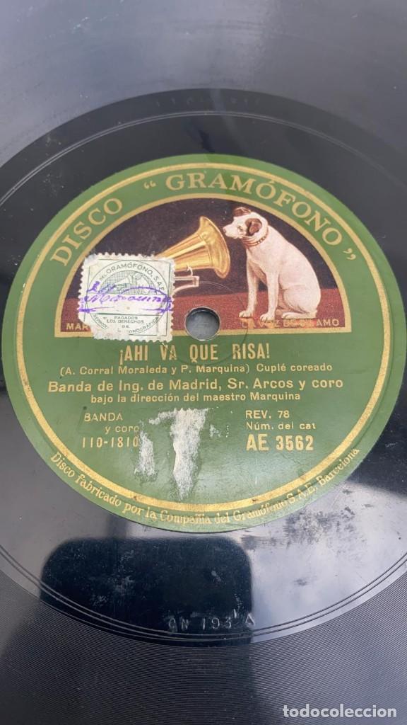 Discos de pizarra: DISCO DE PIZARRA GITANILLO - HAY VA QUE RISA BANDA DE INGENIEROS DE MADRID LA VOZ DE SU AMO - Foto 1