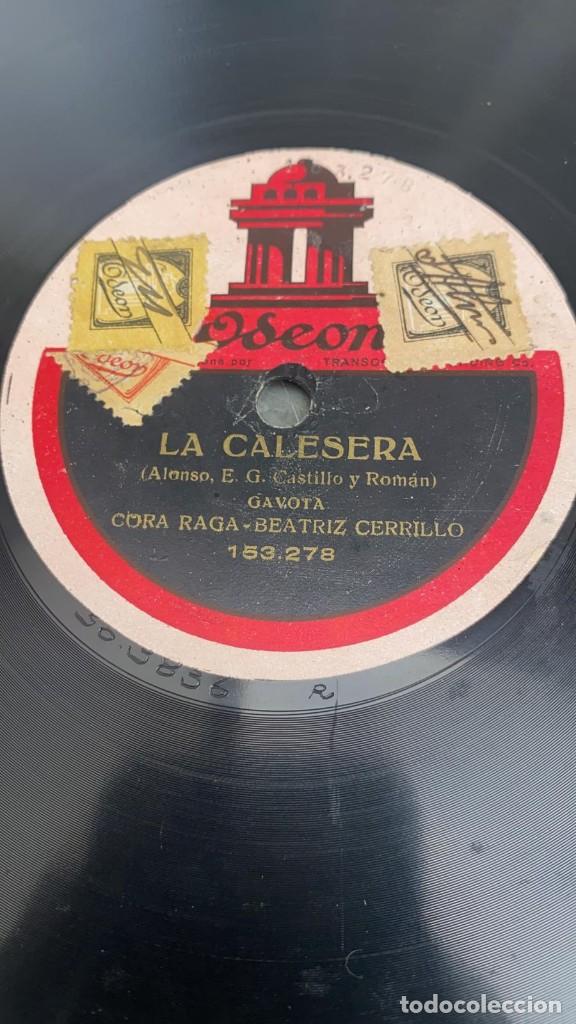 Discos de pizarra: DISCO PIZARRA LA CALESERA CANCION DE CALATRAVA ODEON - Foto 2