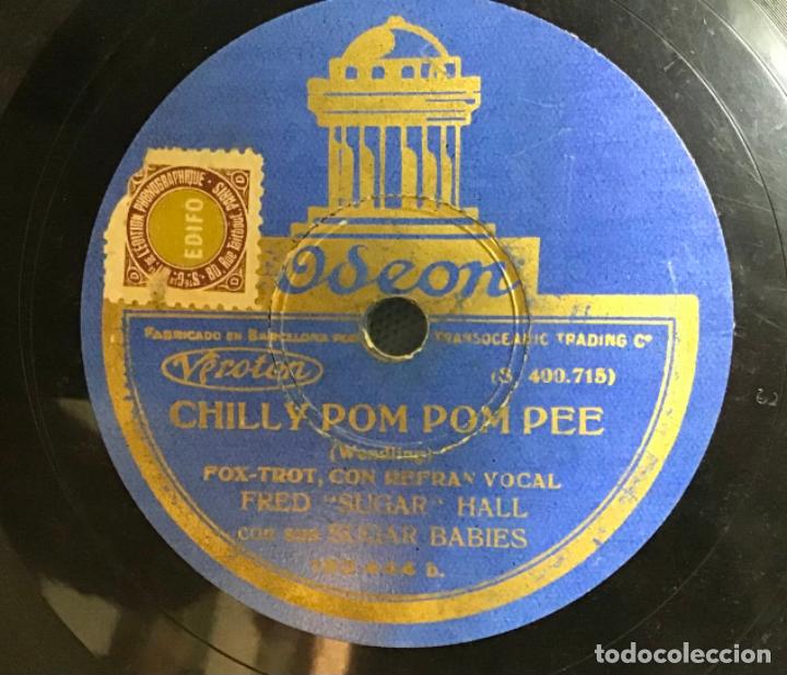 Discos de pizarra: CHILLY POM POM PEE-CONSTANTINOPLA, FRED &ldquo;SUGAR&rdquo; HALL - Foto 1