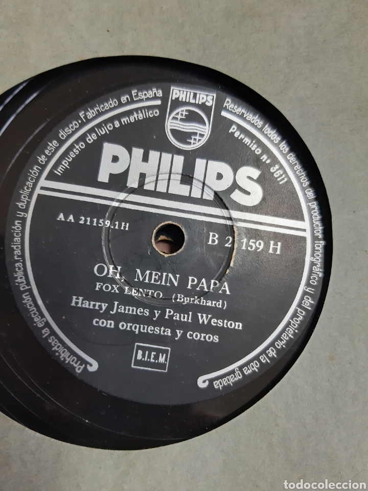 Discos de pizarra: Serenata/Oh Mein Papa - Foto 1