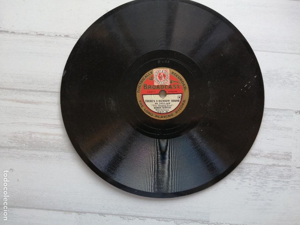 Discos de pizarra: DISCO 78 RPM de 10” BROADCAST - RAMON NEWTON - JAZZ - SONNY BOY - AL JOLSON - PIZARRA UK 1928 - Foto 3 - 293441138