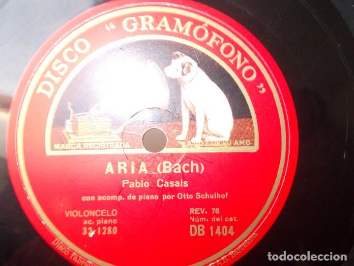 Discos de pizarra: PABLO CASALS Aria / Andante - Foto 2