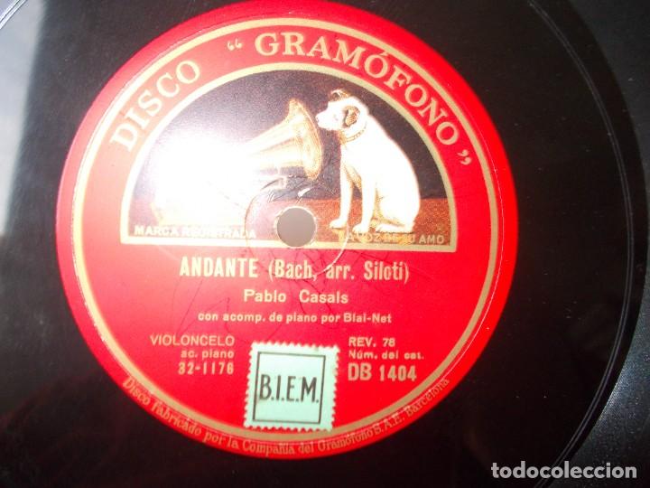 Discos de pizarra: PABLO CASALS Aria / Andante - Foto 4