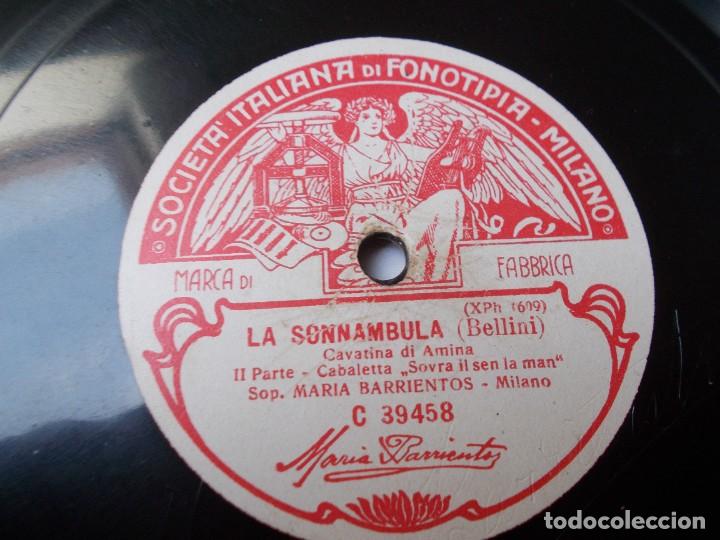 Discos de pizarra: MARIA BARRIENTOS La Sonnambula / La Sonnambula - Foto 2