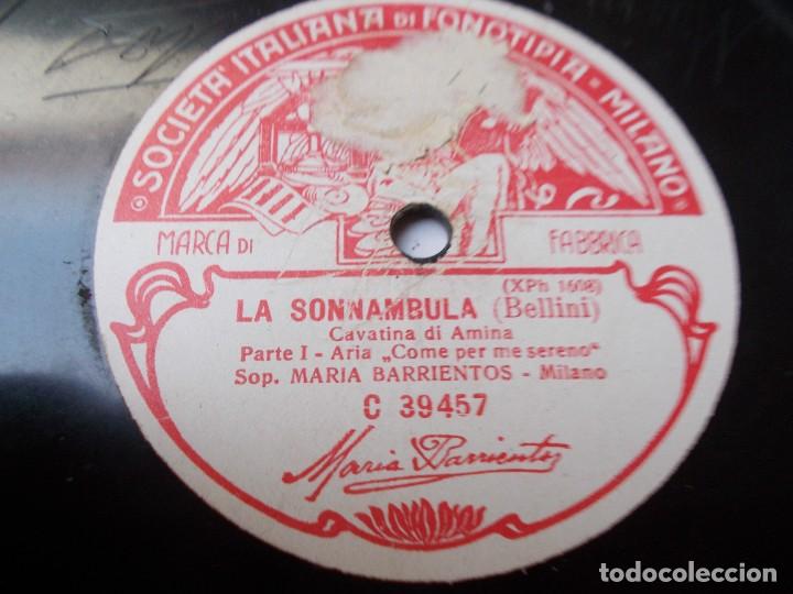 Discos de pizarra: MARIA BARRIENTOS La Sonnambula / La Sonnambula - Foto 3