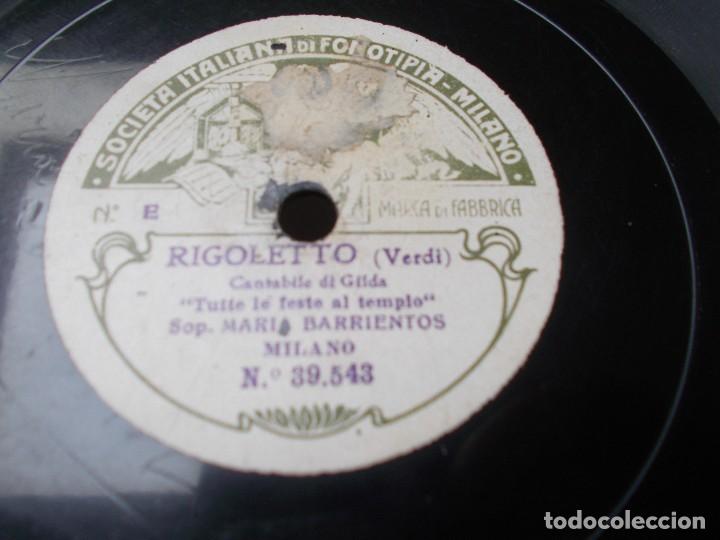 Discos de pizarra: MARIA BARRIENTOS Rigoletto / Rigoletto - Foto 4