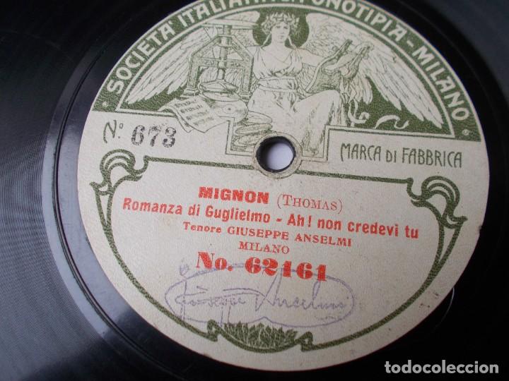 Discos de pizarra: GIUSEPPI ANSELMI Pagliacci / Mignon - Foto 3