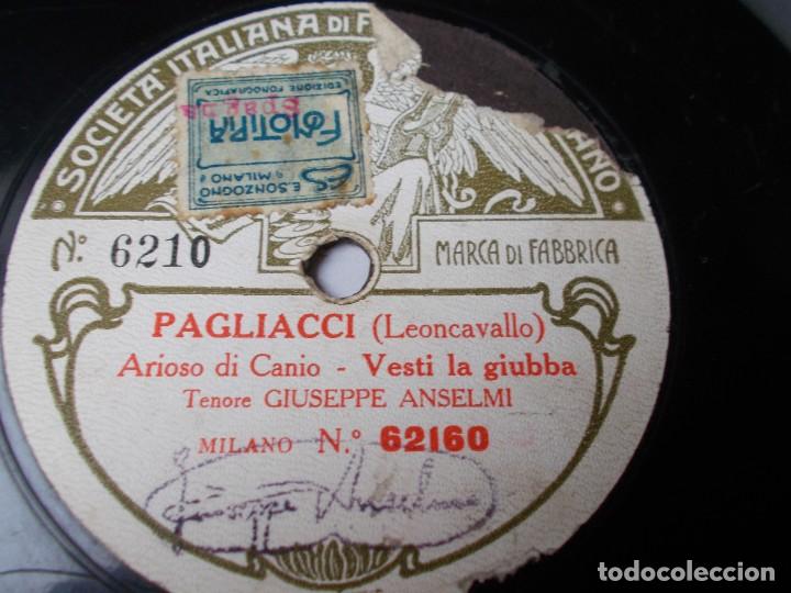 Discos de pizarra: GIUSEPPE ANSELMI Pagliacci / Mignon - Foto 5
