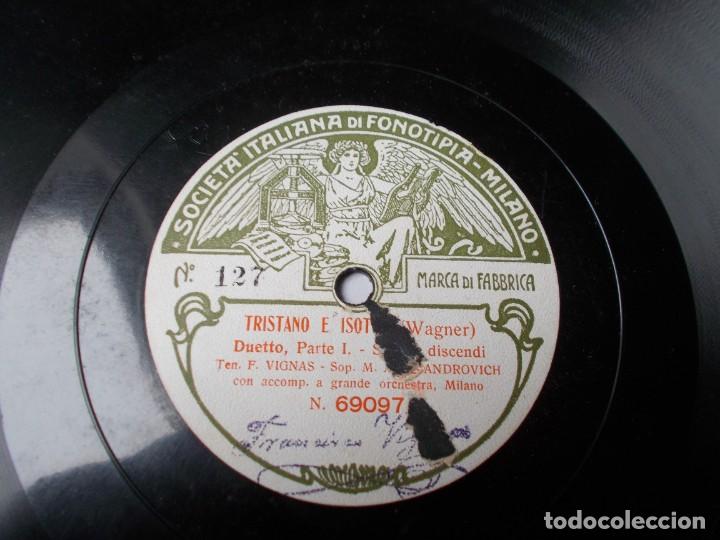 Discos de pizarra: FRANCISCO VIGNAS - MARIA ALENSSANDROVICH Tristano e Isotta / Tristano e Isotta - Foto 2