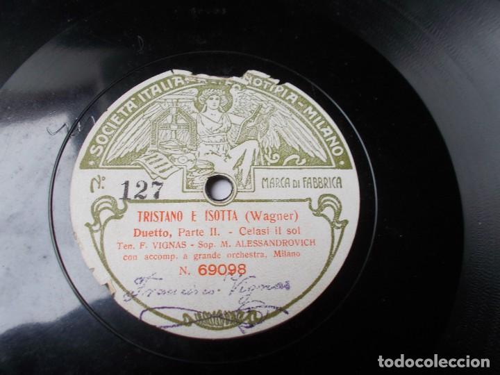 Discos de pizarra: FRANCISCO VIGNAS - MARIA ALENSSANDROVICH Tristano e Isotta / Tristano e Isotta - Foto 3