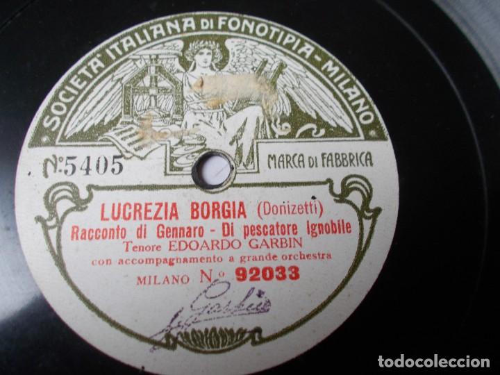 Discos de pizarra: EDOARDO GARBIN Lucrezia Borgia / Tosca - Foto 3