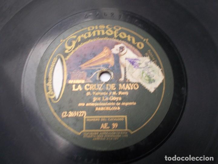 Discos de pizarra: LA GOYA La cruz de mayo / La Parisina - Foto 2