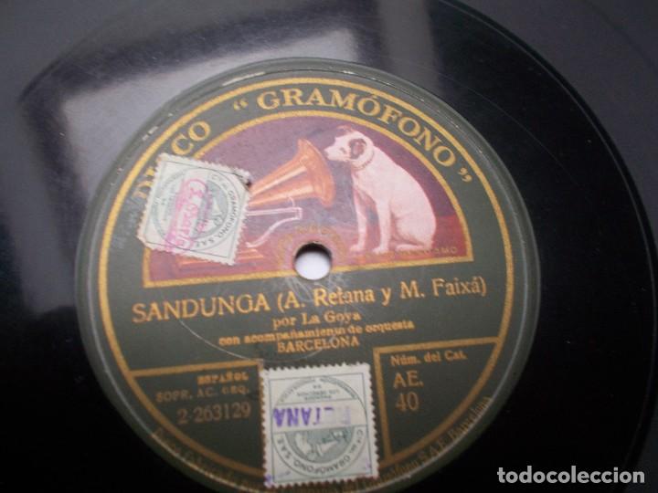 Discos de pizarra: LA GOYA Sandunga / Aurora Aurora - Foto 2