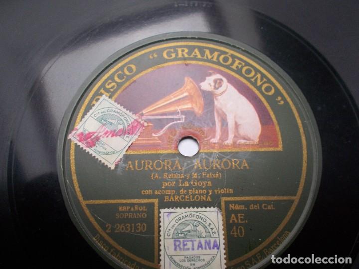 Discos de pizarra: LA GOYA Sandunga / Aurora Aurora - Foto 3