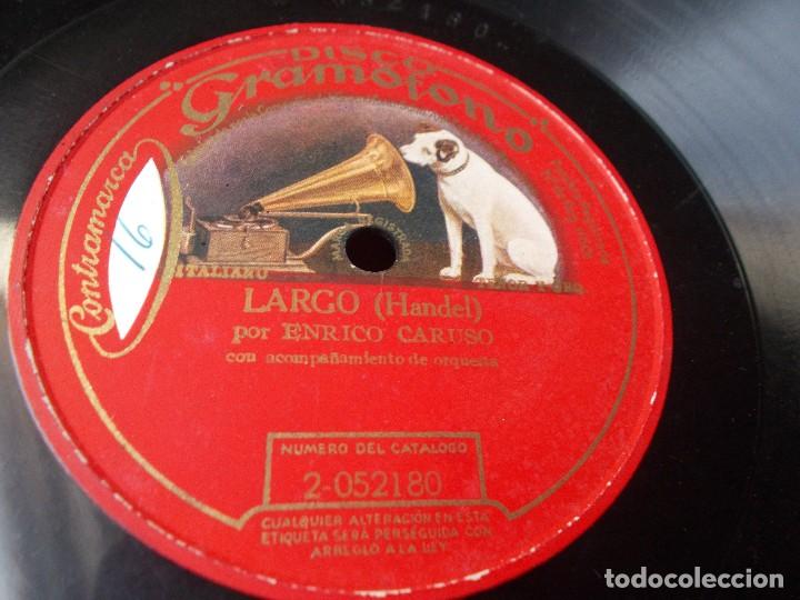 Discos de pizarra: ENRICO CARUSO Con Orquesta Largo - Foto 2
