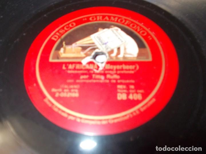 Discos de pizarra: TITTA RUFFO Carmen / LAfricana - Foto 2