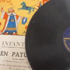 Discos de pizarra: DISCO 78 RPM - GRAMOFONO - CUENTO INFANTIL - ODEON - EN PATUFET - SOBRE ORIGINAL - CATALÁN - PIZARRA. Lote 299118223